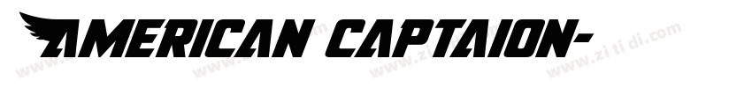 American captaion字体转换